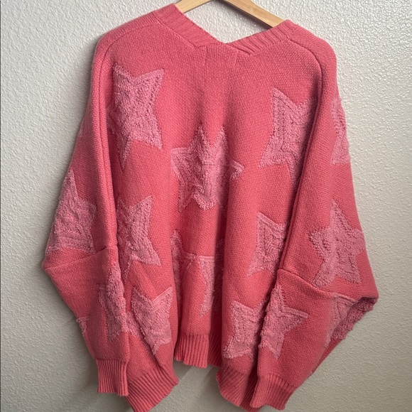 Pink Star Pattern Cardigan - Picture 3 of 6